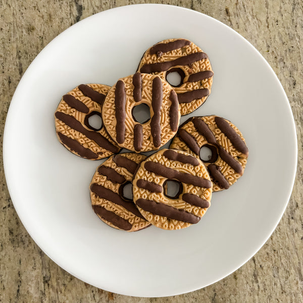 Fudge Striped Shortbread Cookies