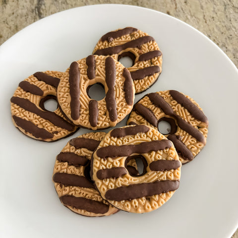 Fudge Striped Shortbread Cookies